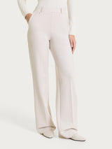 Pantalone ampio con tasche in Cashmere Compact Bianchi Donna - Ragno