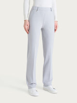 Pantalone dritto con tasche in Cashmere Compact Neri Donna - Ragno