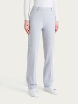 Pantalone dritto con tasche in Cashmere Compact Neri Donna - Ragno