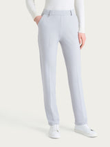 Pantalone dritto con tasche in Cashmere Compact Neri Donna - Ragno