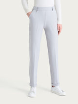 Pantalone dritto con tasche in Cashmere Compact Neri Donna - Ragno