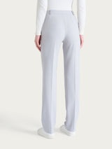 Pantalone dritto con tasche in Cashmere Compact Neri Donna - Ragno