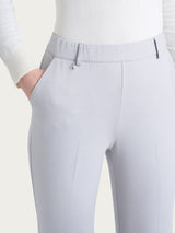 Pantalone dritto con tasche in Cashmere Compact Neri Donna - Ragno