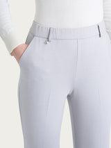 Pantalone dritto con tasche in Cashmere Compact Neri Donna - Ragno