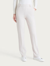 Pantalone dritto con tasche in Cashmere Compact Bianchi Donna - Ragno