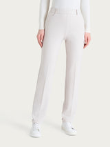 Pantalone dritto con tasche in Cashmere Compact Bianchi Donna - Ragno