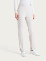 Pantalone dritto con tasche in Cashmere Compact Bianchi Donna - Ragno