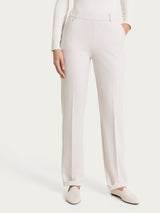 Pantalone dritto con tasche in Cashmere Compact Bianchi Donna - Ragno