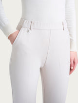Pantalone dritto con tasche in Cashmere Compact Bianchi Donna - Ragno