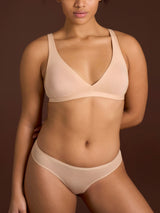 beYOUtiful YouUp - Reggiseno a vela in cotone elasticizzato Marroni Donna - Ragno