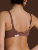 beYOUtiful YouUp - Reggiseno con ferretto in cotone elasticizzato Marroni Donna - Ragno