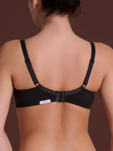 beYOUtiful YouUp - Reggiseno con imbottitura in cotone elasticizzato Neri Donna - Ragno