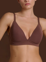 beYOUtiful YouUp - Reggiseno con imbottitura in cotone elasticizzato Marroni Donna - Ragno