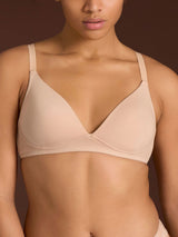 beYOUtiful YouUp - Reggiseno con imbottitura in cotone elasticizzato Marroni Donna - Ragno