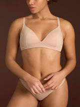 beYOUtiful YouUp - Reggiseno con imbottitura in cotone elasticizzato Marroni Donna - Ragno