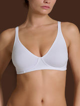 beYOUtiful YouUp - Reggiseno senza ferretto in cotone elasticizzato Bianchi Donna - Ragno