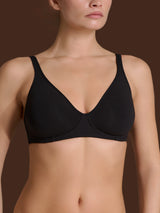 beYOUtiful YouUp - Reggiseno senza ferretto in cotone elasticizzato Neri Donna - Ragno