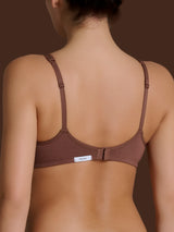 beYOUtiful YouUp - Reggiseno senza ferretto in cotone elasticizzato Marroni Donna - Ragno