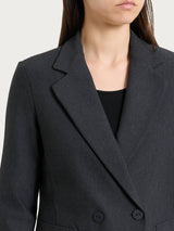 Blazer doppio petto in Compact Neri Donna - Ragno