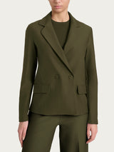 Blazer doppio petto in Compact Verdi Donna - Ragno