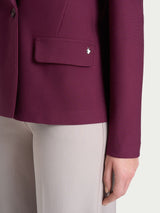 Blazer doppio petto in Compact Viola Donna - Ragno