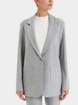 Blazer over con un bottone in Compact Neri Donna - Ragno