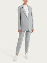Blazer over con un bottone in Compact Neri Donna - Ragno