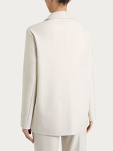 Blazer over con un bottone in Compact Bianchi Donna - Ragno