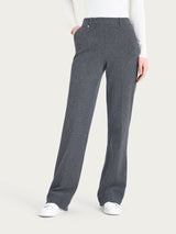 Pantalone ampio con tasche in Japanese Fleece Neri Donna - Ragno