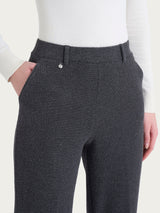 Pantalone ampio con tasche in Japanese Fleece Neri Donna - Ragno