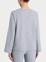 Felpa girocollo in Japanese Fleece Neri Donna - Ragno