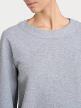 Felpa girocollo in Japanese Fleece Neri Donna - Ragno