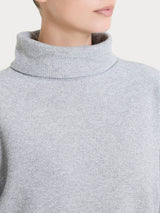 Felpa con collo a ciambella in Japanese Fleece Neri Donna - Ragno