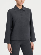 Polo in Japanese Fleece Neri Donna - Ragno