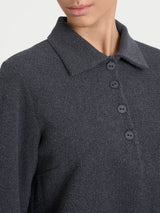 Polo in Japanese Fleece Neri Donna - Ragno