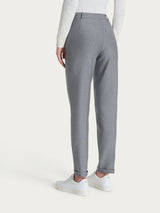 Pantalone chino slim con tasche e risvolto in Compact Neri Donna - Ragno