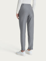 Pantalone chino slim con tasche e risvolto in Compact Neri Donna - Ragno