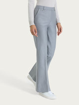 Pantalone flare lungo con tasche in Compact Neri Donna - Ragno