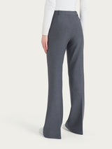 Pantalone flare lungo con tasche in Compact Neri Donna - Ragno