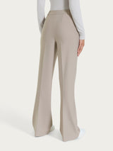 Pantalone flare lungo con tasche in Compact Grigi Donna - Ragno