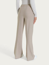 Pantalone flare lungo con tasche in Compact Grigi Donna - Ragno