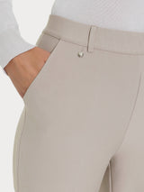 Pantalone flare lungo con tasche in Compact Grigi Donna - Ragno