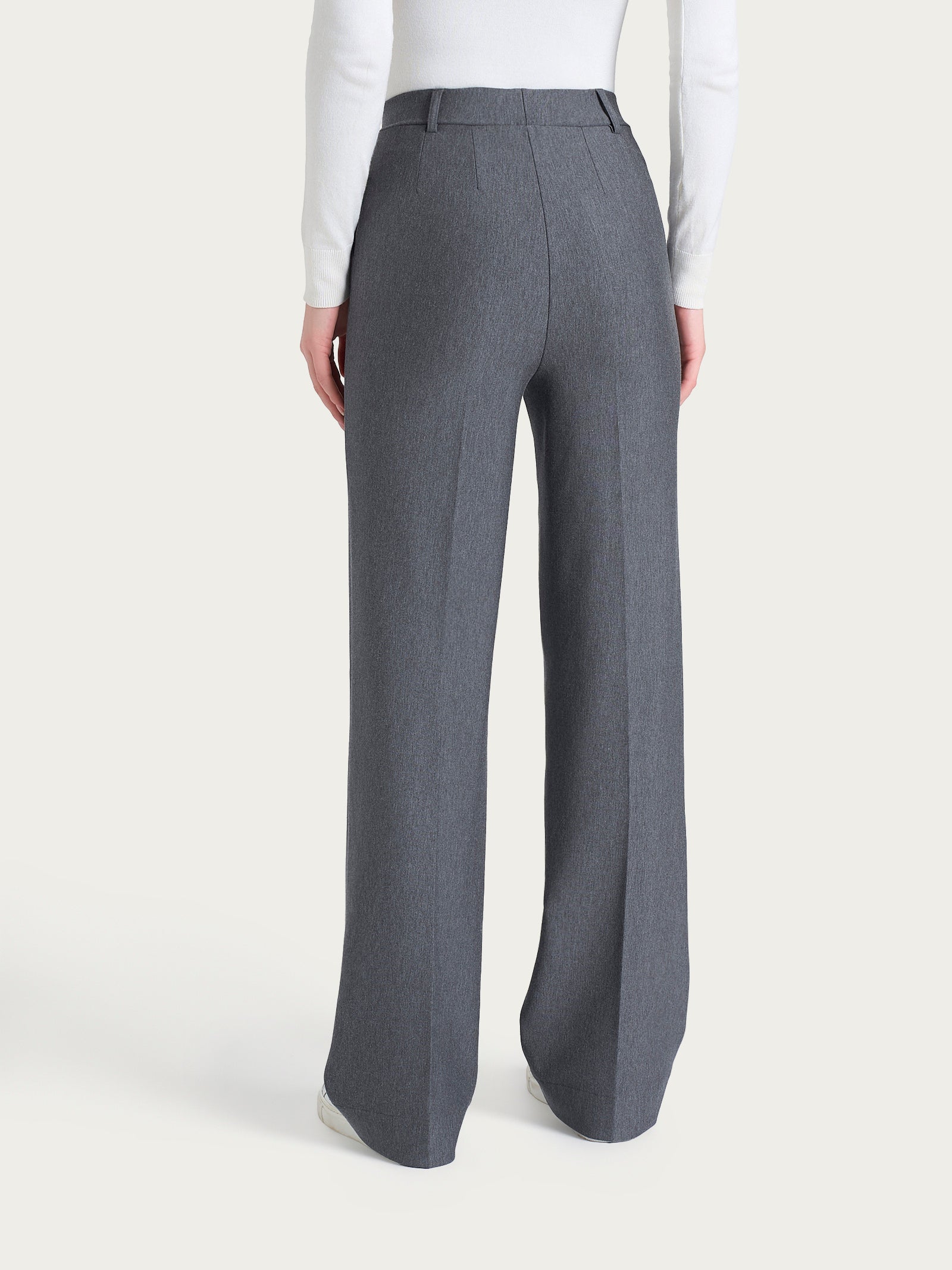 Pantalone ampio con tasche in Compact Neri Donna - Ragno