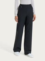 Pantalone ampio con tasche in Compact Neri Donna - Ragno