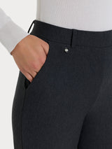 Pantalone ampio con tasche in Compact Neri Donna - Ragno