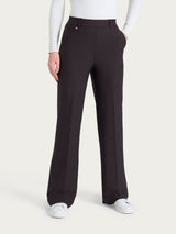 Pantalone ampio con tasche in Compact Marroni Donna - Ragno
