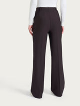 Pantalone ampio con tasche in Compact Marroni Donna - Ragno