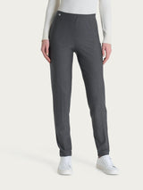 Pantalone a sigaretta con risvolto in Compact Neri Donna - Ragno