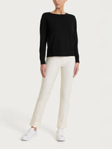 Maglia con scollo a barchetta in Merino Soft Neri Donna - Ragno