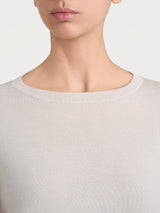 Maglia con scollo a barchetta in Merino Soft Bianchi Donna - Ragno